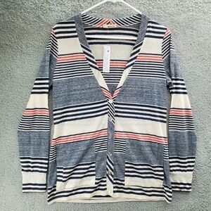 LAmade Button Sweater Size Small Striped NWT